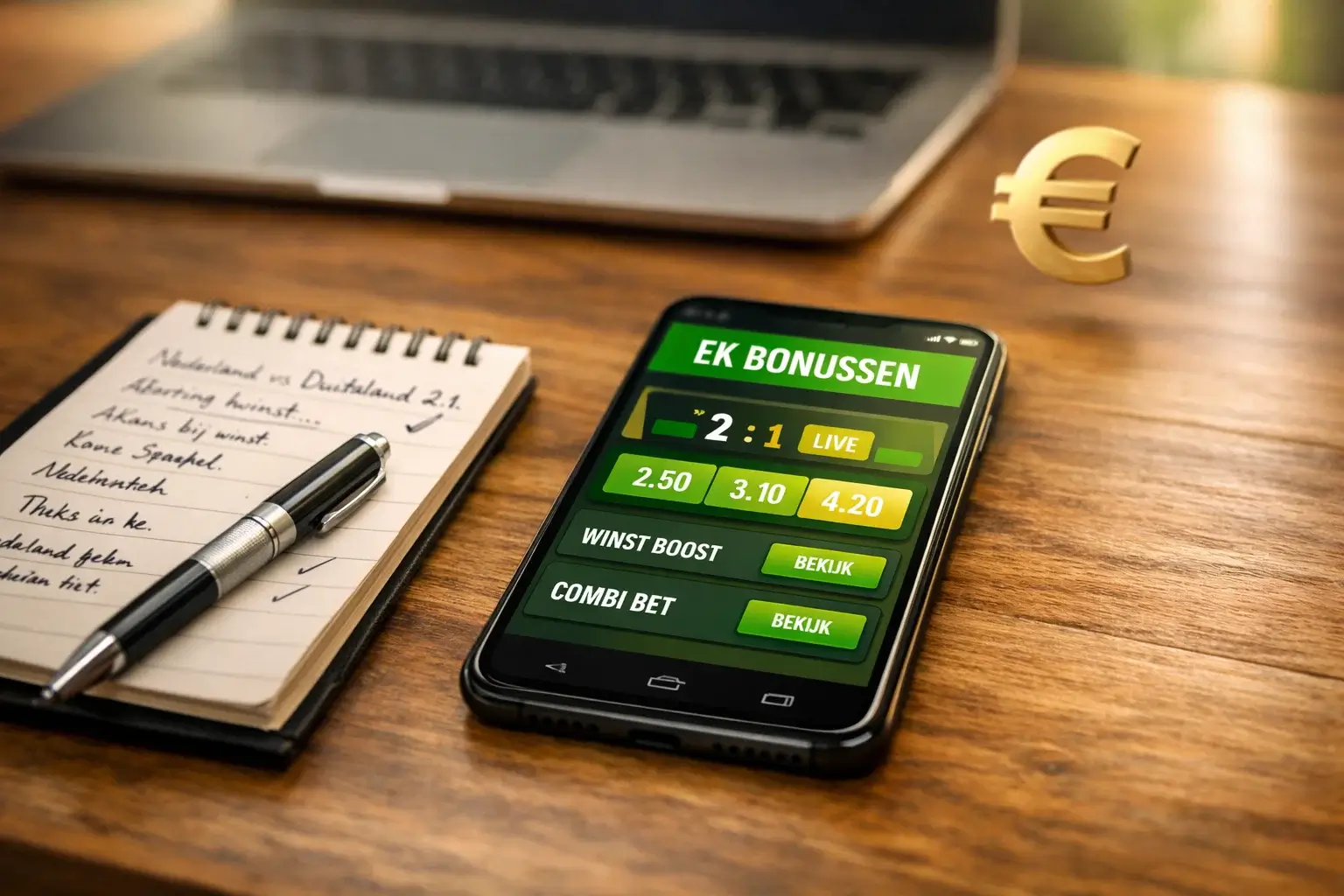 EK bookmaker bonussen met welkomstbonus en free bets vergelijken